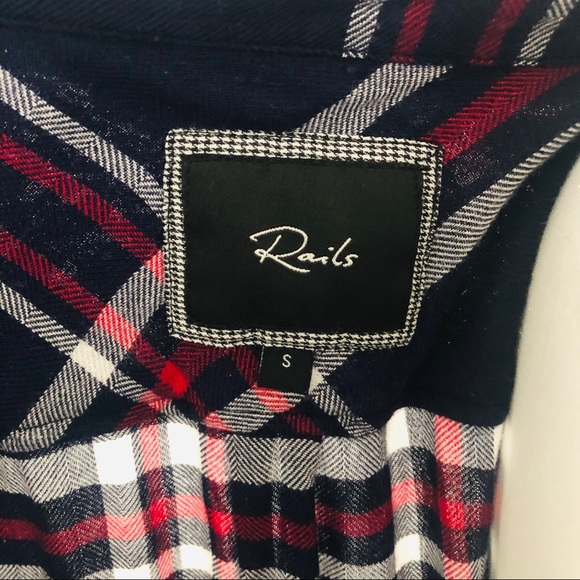Rails Hunter Red/White/Blue Flannel - Picture 4 of 5